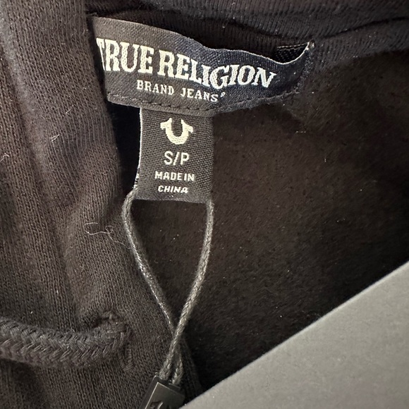 True Religion Black Graffiti Hoodie black and gold Small - Picture 4 of 16